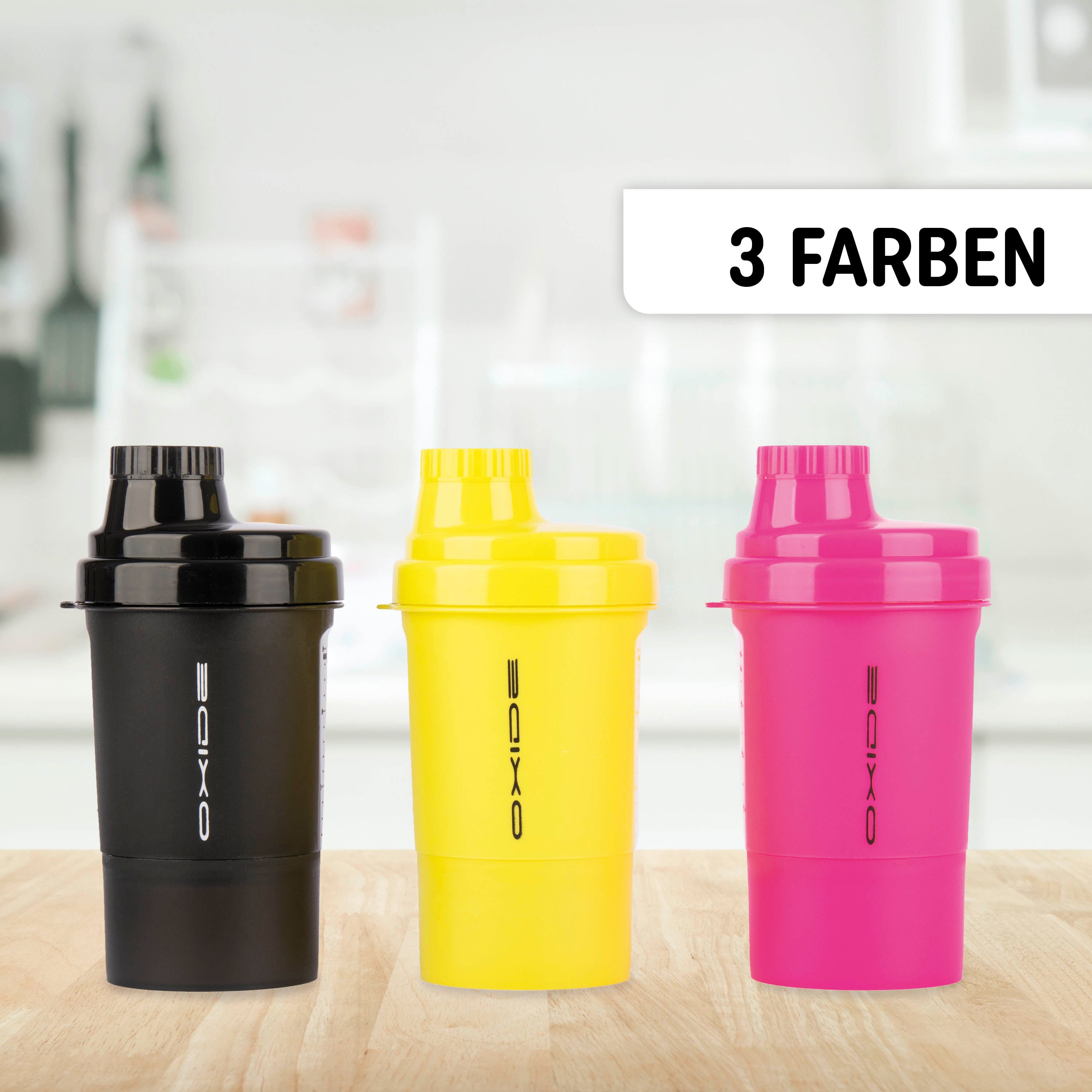 Protein Shaker - 400ml schwarz