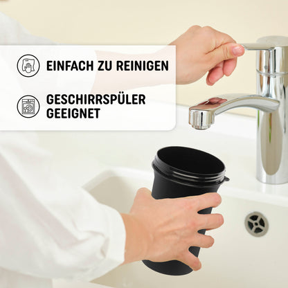 Protein Shaker - 400ml schwarz