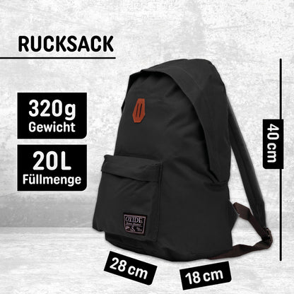 Freizeit Rucksack - 20L schwarz