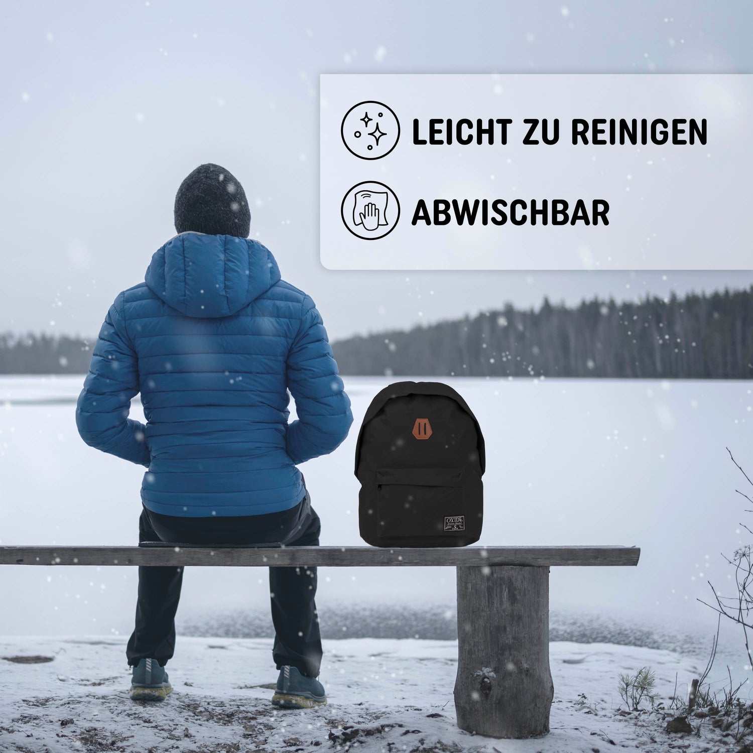 Freizeit Rucksack - 20L schwarz