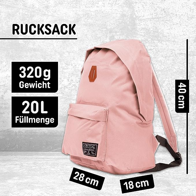 Freizeit Rucksack - 20L light pink