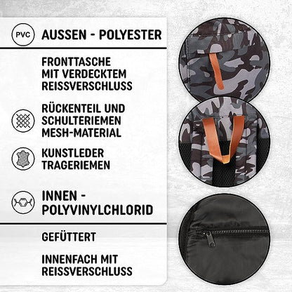 Freizeit Rucksack - 30L grau camouflage