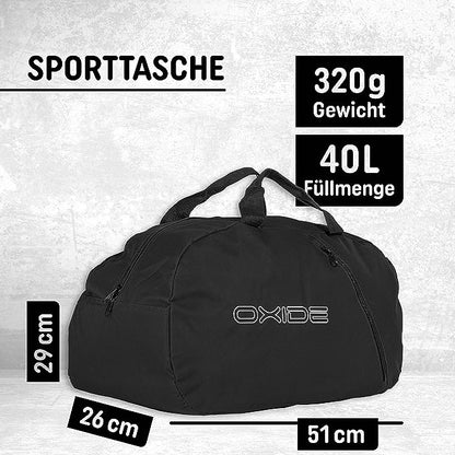 Sporttasche - 40L schwarz